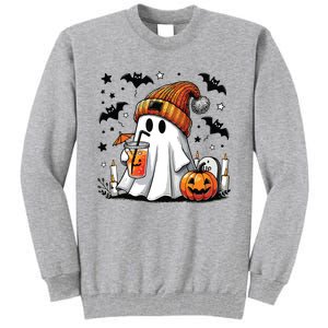 Cute C Ghost Coffee Women Tall Sweatshirt