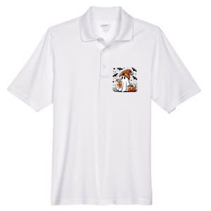 Cute C Ghost Coffee Women Men's Origin Performance Pique Polo