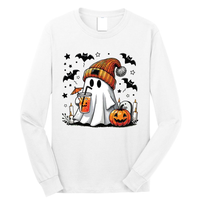 Cute C Ghost Coffee Women Long Sleeve Shirt