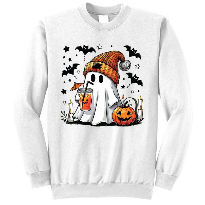 Cute C Ghost Coffee Women Sweatshirt