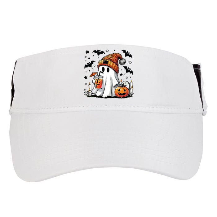 Cute C Ghost Coffee Women Adult Drive Performance Visor