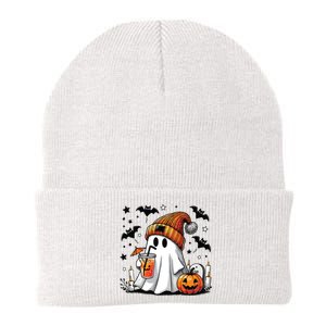 Cute C Ghost Coffee Women Knit Cap Winter Beanie