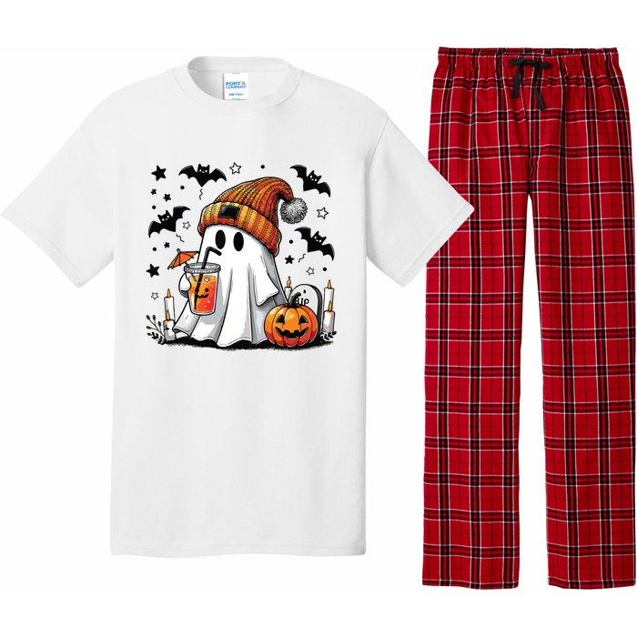 Cute C Ghost Coffee Women Pajama Set