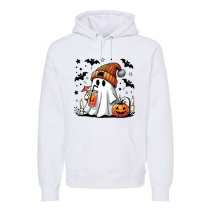 Cute C Ghost Coffee Women Premium Hoodie