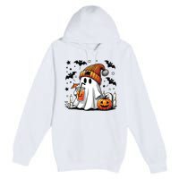 Cute C Ghost Coffee Women Premium Pullover Hoodie