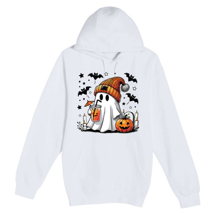 Cute C Ghost Coffee Women Premium Pullover Hoodie