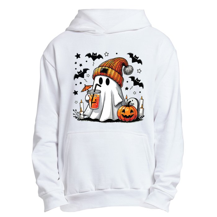 Cute C Ghost Coffee Women Urban Pullover Hoodie