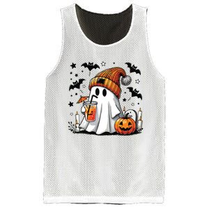 Cute C Ghost Coffee Women Mesh Reversible Basketball Jersey Tank