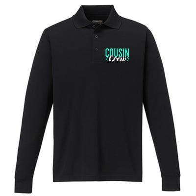 Cousin Crew Gift Performance Long Sleeve Polo