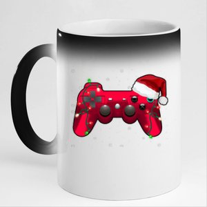 Christmas Controller Gamer Gift 11oz Black Color Changing Mug