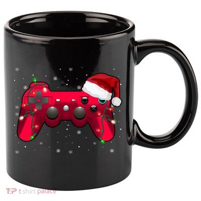 Christmas Controller Gamer Gift 11oz C Handle Ceramic Mug