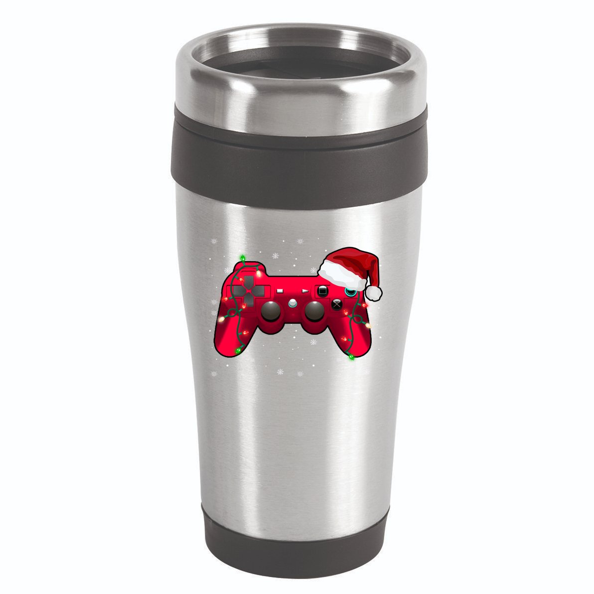 Christmas Controller Gamer Gift 16oz Travel Tumbler
