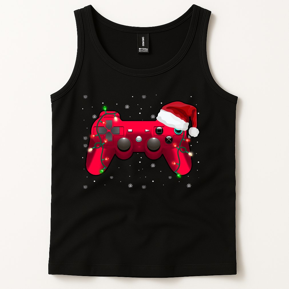 Christmas Controller Gamer Gift Tank Top