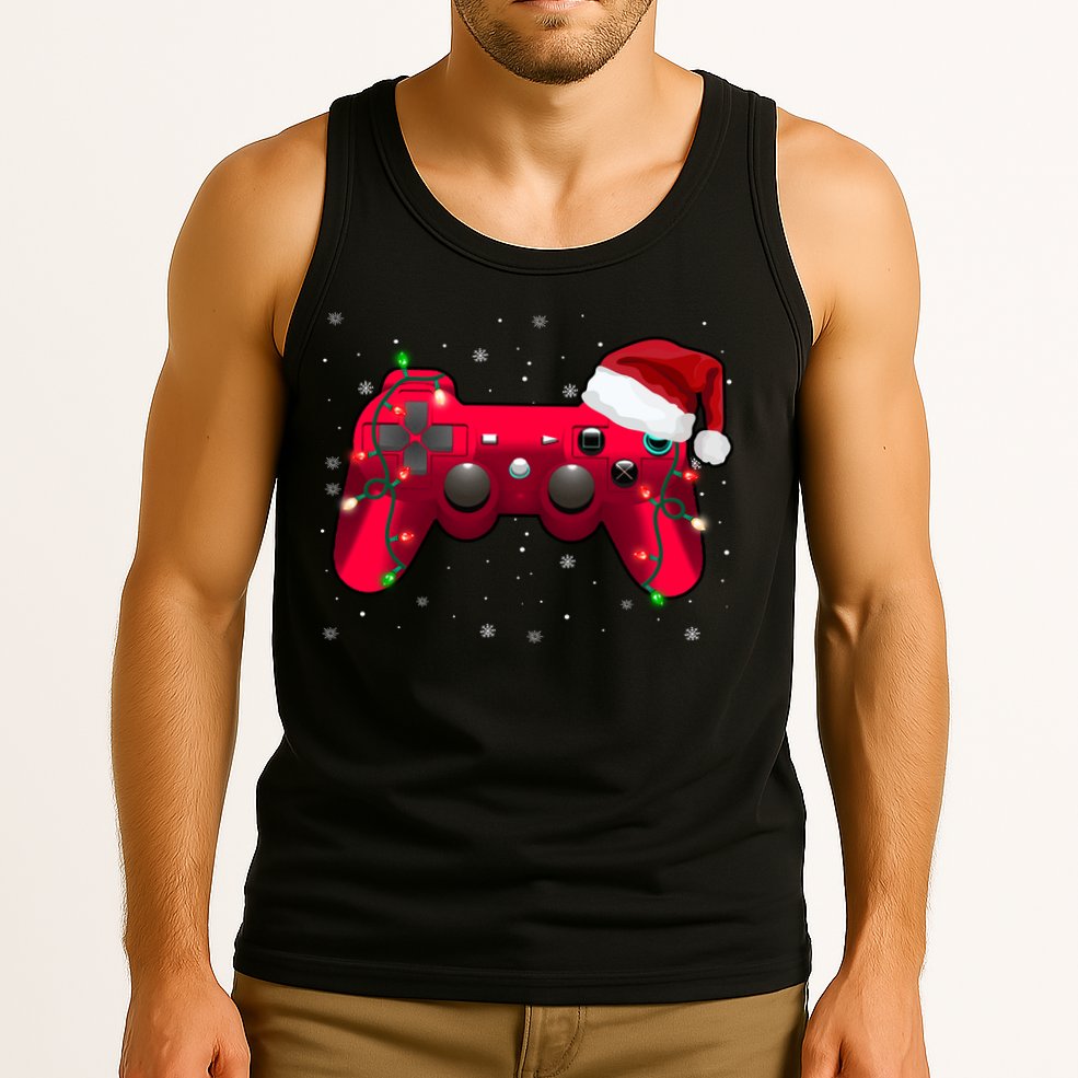 Christmas Controller Gamer Gift Tank Top