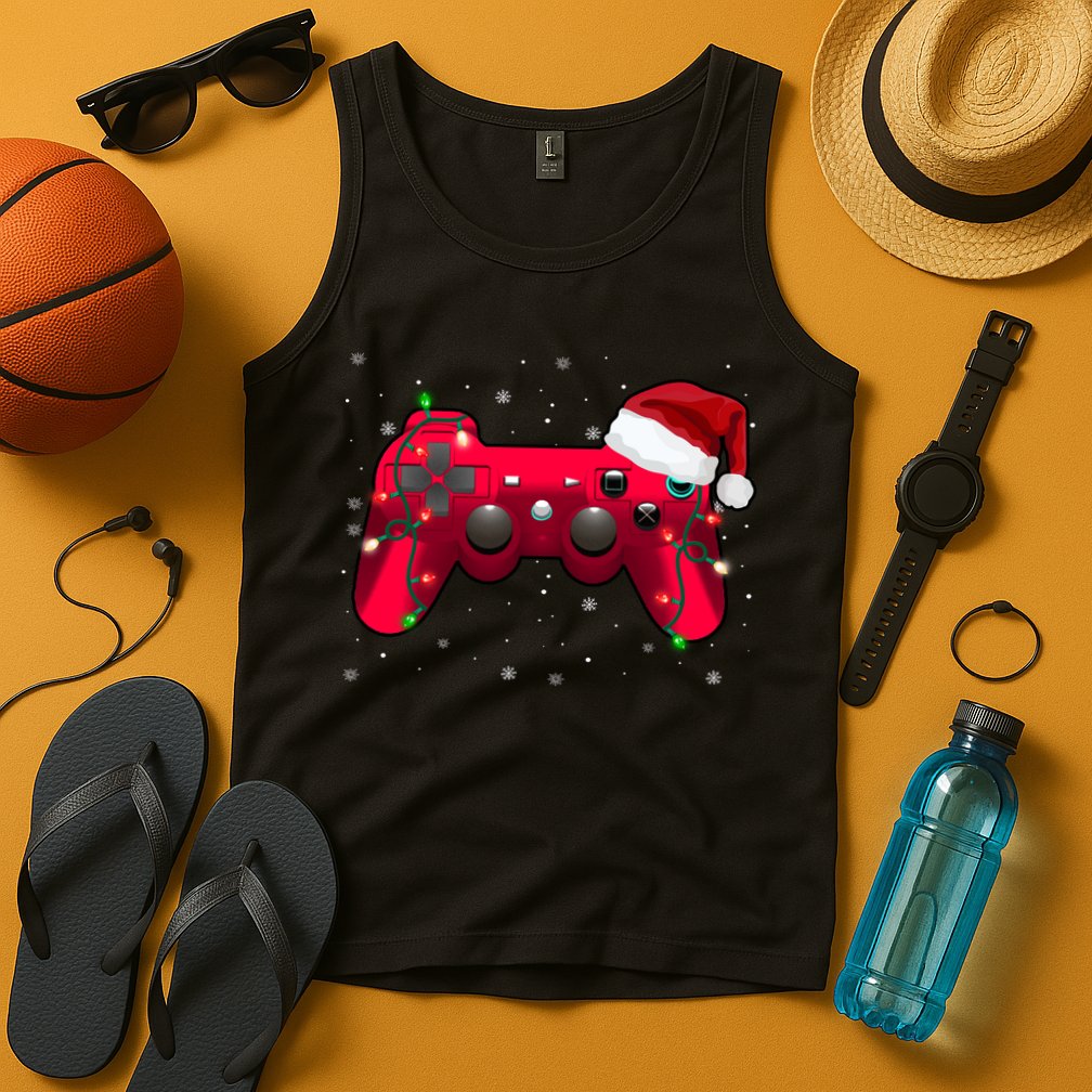 Christmas Controller Gamer Gift Tank Top