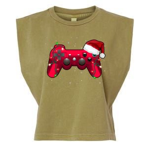 Christmas Controller Gamer Gift Garment-Dyed Women's Muscle Tee