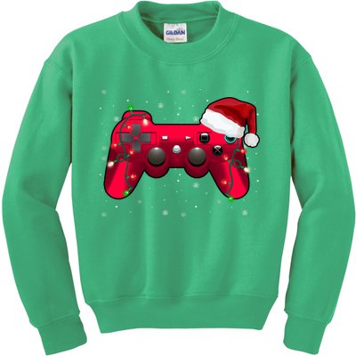 Christmas Controller Gamer Gift Kids Sweatshirt