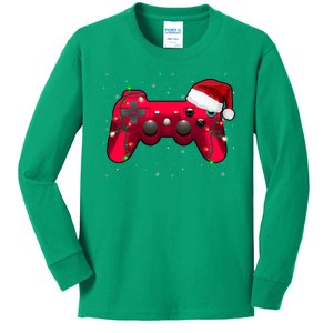 Christmas Controller Gamer Gift Kids Long Sleeve Shirt