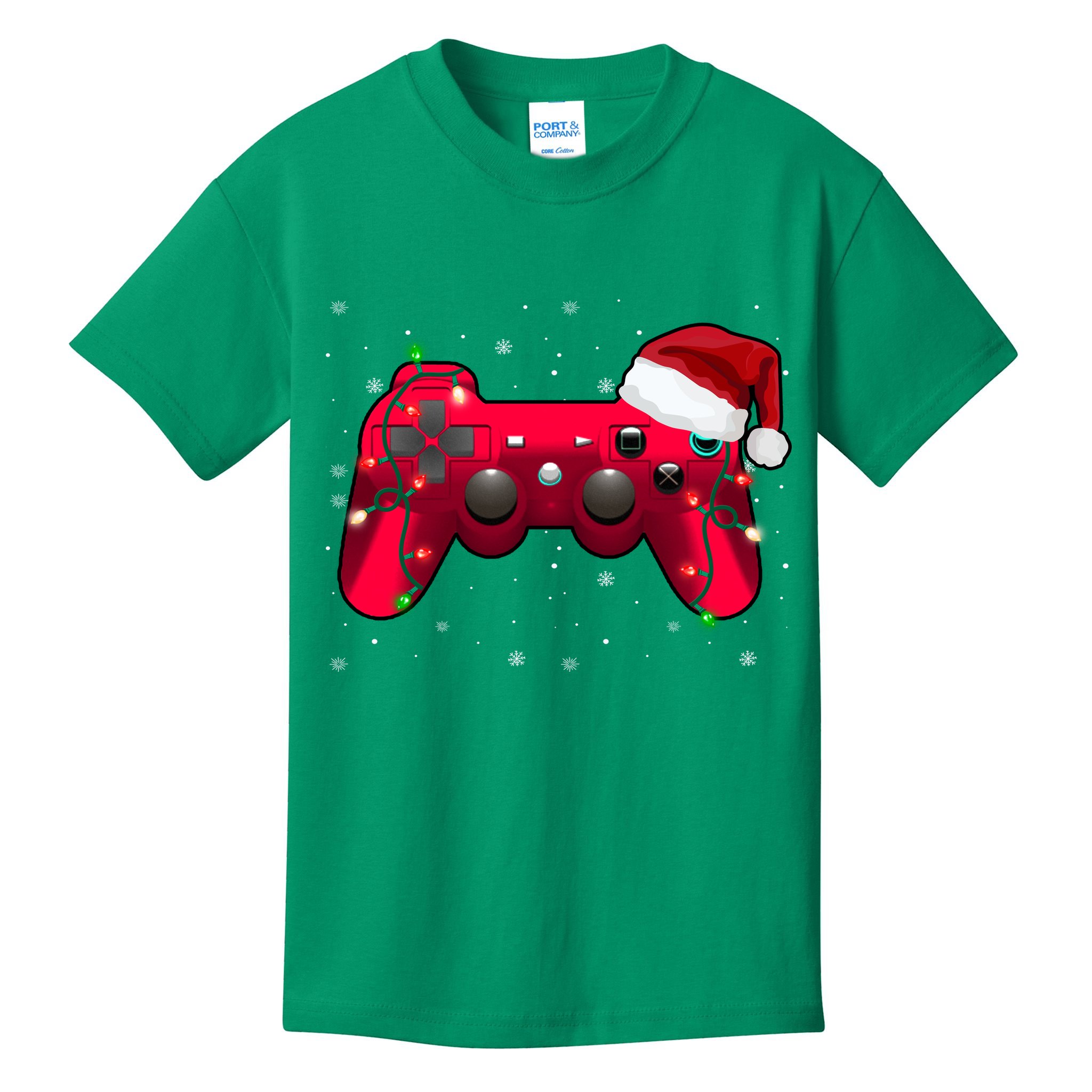 Christmas Controller Gamer Gift Kids T-Shirt