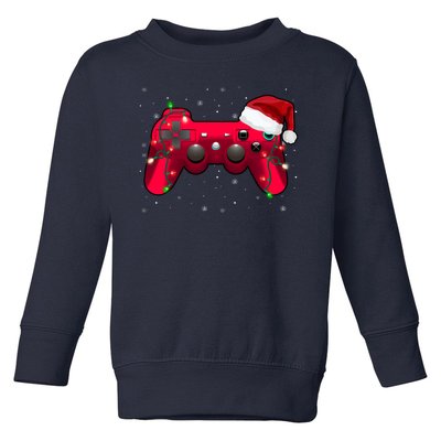 Christmas Controller Gamer Gift Toddler Sweatshirt