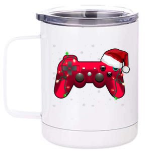 Christmas Controller Gamer Gift 12 oz Stainless Steel Tumbler Cup