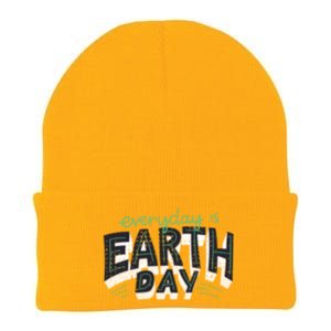 Climate Change Global Warming Everyday Is Earth Day Gift Knit Cap Winter Beanie