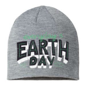 Climate Change Global Warming Everyday Is Earth Day Gift Sustainable Beanie