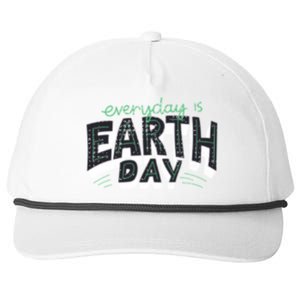 Climate Change Global Warming Everyday Is Earth Day Gift Snapback Five-Panel Rope Hat