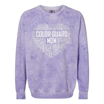 Cute Color Guard Mom Gift Colorguard Marching Band Colorblast Crewneck Sweatshirt