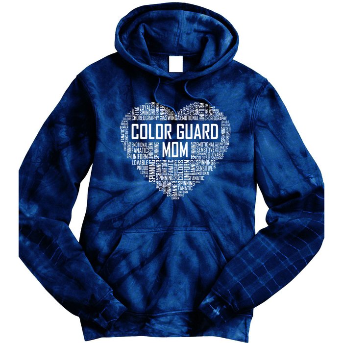 Cute Color Guard Mom Gift Colorguard Marching Band Tie Dye Hoodie