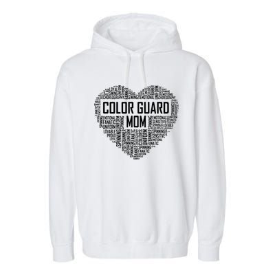 Cute Color Guard Mom Gift Colorguard Marching Band Garment-Dyed Fleece Hoodie