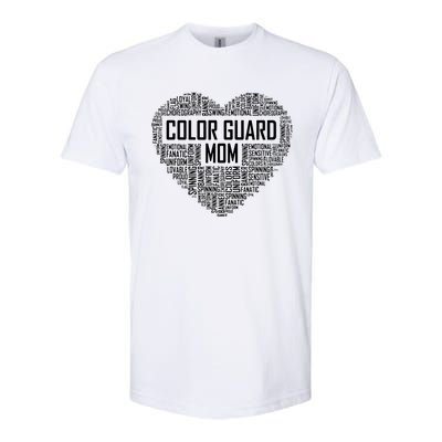 Cute Color Guard Mom Gift Colorguard Marching Band Softstyle CVC T-Shirt