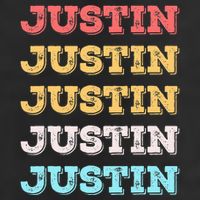 Cute Custom Gift Justin Name Personalized Garment-Dyed Fleece Hoodie