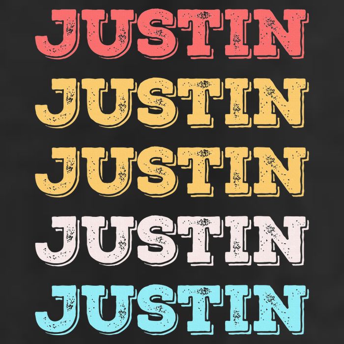 Cute Custom Gift Justin Name Personalized Garment-Dyed Fleece Hoodie