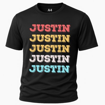 Cute Custom Gift Justin Name Personalized Performance Shirt