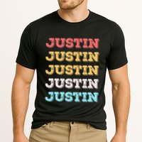 Cute Custom Gift Justin Name Personalized Performance Shirt