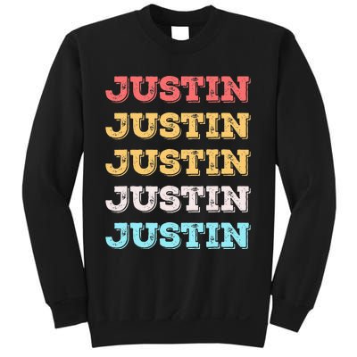 Cute Custom Gift Justin Name Personalized Sweatshirt