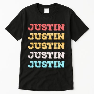 Cute Custom Gift Justin Name Personalized Tall T-Shirt