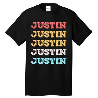 Cute Custom Gift Justin Name Personalized Tall T-Shirt