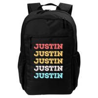 Cute Custom Gift Justin Name Personalized Backpack
