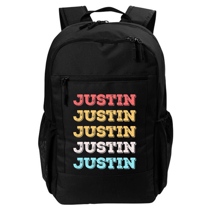 Cute Custom Gift Justin Name Personalized Backpack