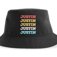 Cute Custom Gift Justin Name Personalized Sustainable Bucket Hat