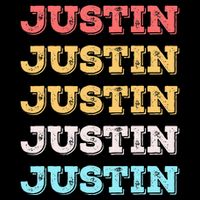 Cute Custom Gift Justin Name Personalized 7-Panel Snapback Hat