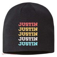 Cute Custom Gift Justin Name Personalized Sustainable Beanie