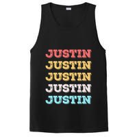 Cute Custom Gift Justin Name Personalized PosiCharge Competitor Tank