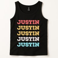 Cute Custom Gift Justin Name Personalized Tank Top
