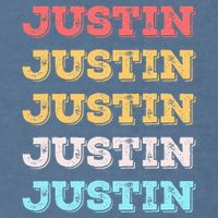 Cute Custom Gift Justin Name Personalized Garment-Dyed Sweatshirt