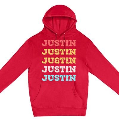 Cute Custom Gift Justin Name Personalized Premium Pullover Hoodie