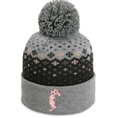 Cute Cat Graphic Design Meowy Girls Gift The Baniff Cuffed Pom Beanie