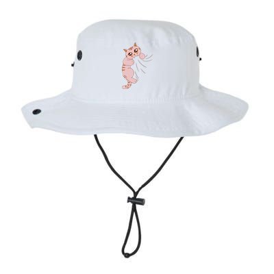 Cute Cat Graphic Design Meowy Girls Gift Legacy Cool Fit Booney Bucket Hat